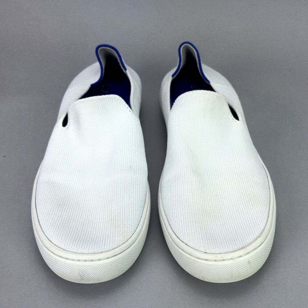 Rothy's Slip-On Shoes Women's Size US 8 White Knit The Original Comfort Sneakers - Picture 2 of 7